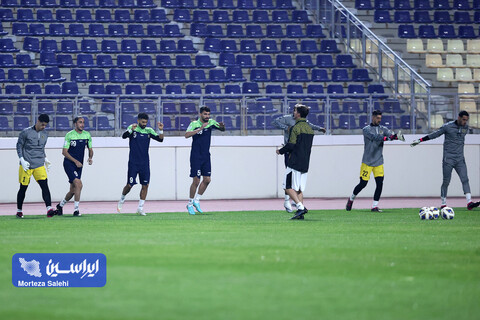 تمرین پیش از بازی سپاهان - آلمالیق در لیگ قهرمانان