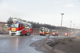 مانور پدافند غیرعامل شرکت فولاد مبارکه