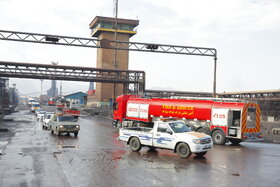 مانور پدافند غیرعامل شرکت فولاد مبارکه