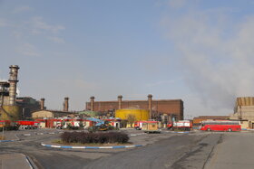 مانور پدافند غیرعامل شرکت فولاد مبارکه