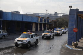 مانور پدافند غیرعامل شرکت فولاد مبارکه