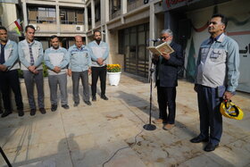 مانور پدافند غیرعامل شرکت فولاد مبارکه