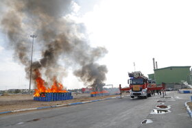 مانور پدافند غیرعامل شرکت فولاد مبارکه