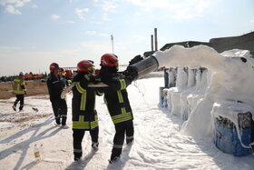 مانور پدافند غیرعامل شرکت فولاد مبارکه