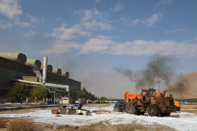 مانور پدافند غیرعامل شرکت فولاد مبارکه