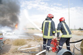 مانور پدافند غیرعامل شرکت فولاد مبارکه