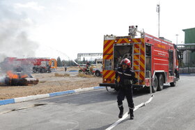 مانور پدافند غیرعامل شرکت فولاد مبارکه