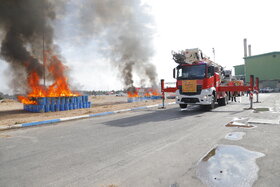 مانور پدافند غیرعامل شرکت فولاد مبارکه