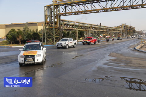 مانور پدافند غیرعامل شرکت فولاد مبارکه