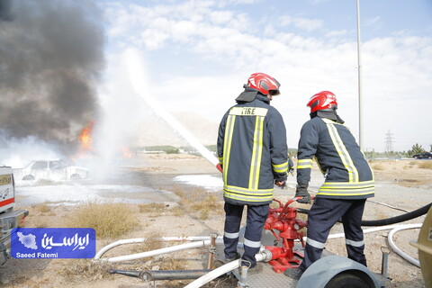 مانور پدافند غیرعامل شرکت فولاد مبارکه