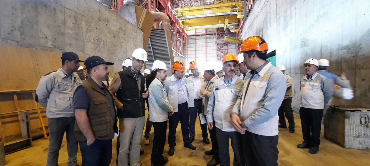 بازدید معاون طرح‌های توسعه معدن و صنایع معدنی ایمیدرو از فولادسازی سفید دشت