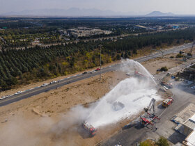 مانور پدافند غیرعامل شرکت فولاد مبارکه