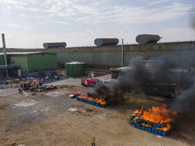 مانور پدافندغیرعامل فولادمبارکه