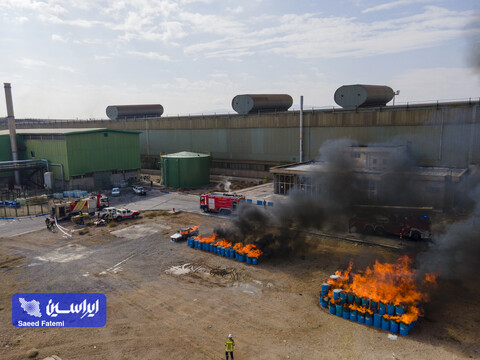 مانور پدافندغیرعامل فولادمبارکه
