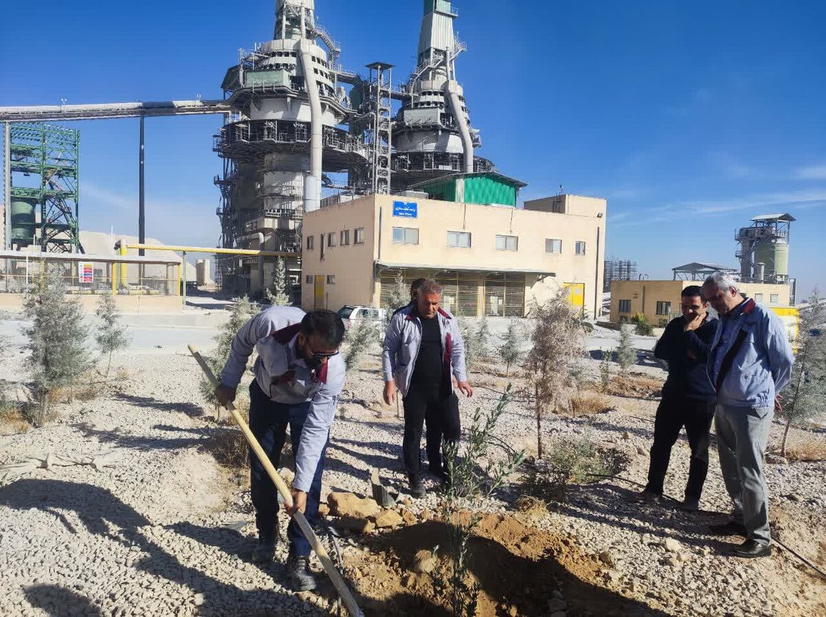 کاشت نهال مقاومت در فولادسنگ مبارکه