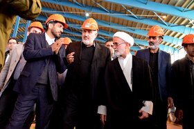 آئین کلنگزنی خط تولید ورق گالوانیزه خودرویی شماره ۲ شرکت ورق خودرو چهارمحال و بختیاری