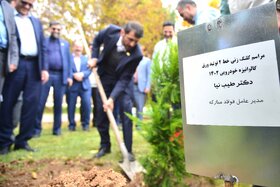 آئین کلنگزنی خط تولید ورق گالوانیزه خودرویی شماره ۲ شرکت ورق خودرو چهارمحال و بختیاری
