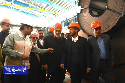 آئین کلنگ‌زنی خط تولید ورق گالوانیزه خودرویی شماره ۲ شرکت ورق خودرو چهارمحال و بختیاری