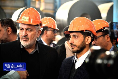 آئین کلنگ‌زنی خط تولید ورق گالوانیزه خودرویی شماره ۲ شرکت ورق خودرو چهارمحال و بختیاری