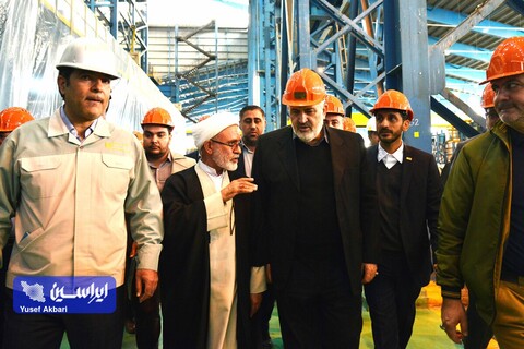 آئین کلنگ‌زنی خط تولید ورق گالوانیزه خودرویی شماره ۲ شرکت ورق خودرو چهارمحال و بختیاری