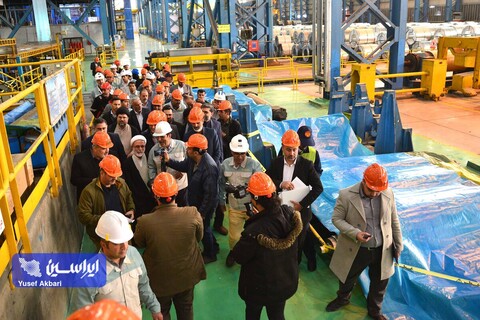 آئین کلنگ‌زنی خط تولید ورق گالوانیزه خودرویی شماره ۲ شرکت ورق خودرو چهارمحال و بختیاری