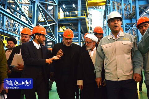 آئین کلنگ‌زنی خط تولید ورق گالوانیزه خودرویی شماره ۲ شرکت ورق خودرو چهارمحال و بختیاری