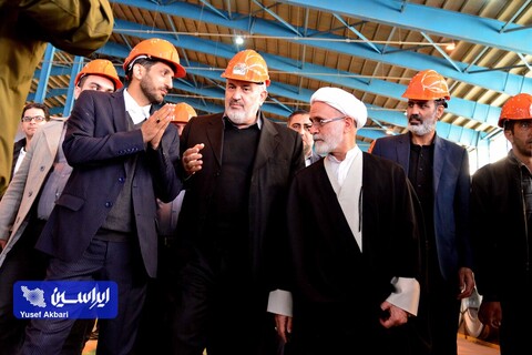 آئین کلنگ‌زنی خط تولید ورق گالوانیزه خودرویی شماره ۲ شرکت ورق خودرو چهارمحال و بختیاری