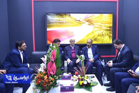 غرفه گروه فولاد مبارکه در اولین  روز از نمایشگاه ایران متافو 2023
