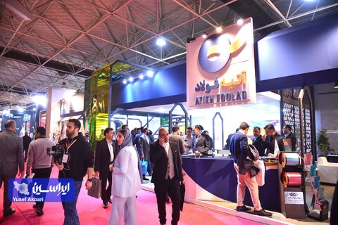 غرفه گروه فولاد مبارکه در اولین  روز از نمایشگاه ایران متافو 2023