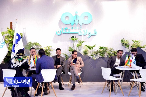 غرفه گروه فولاد مبارکه در سومین روز از نمایشگاه ایران متافو ۲۰۲۳