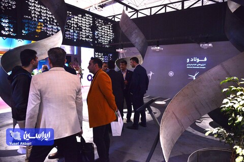 غرفه گروه فولاد مبارکه در سومین روز از نمایشگاه ایران متافو ۲۰۲۳