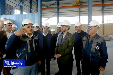 بازدید مدیرعامل و معاونین شرکت فولاد مبارکه از شرکت تولیدی و خدمات صنایع نسوز توکا