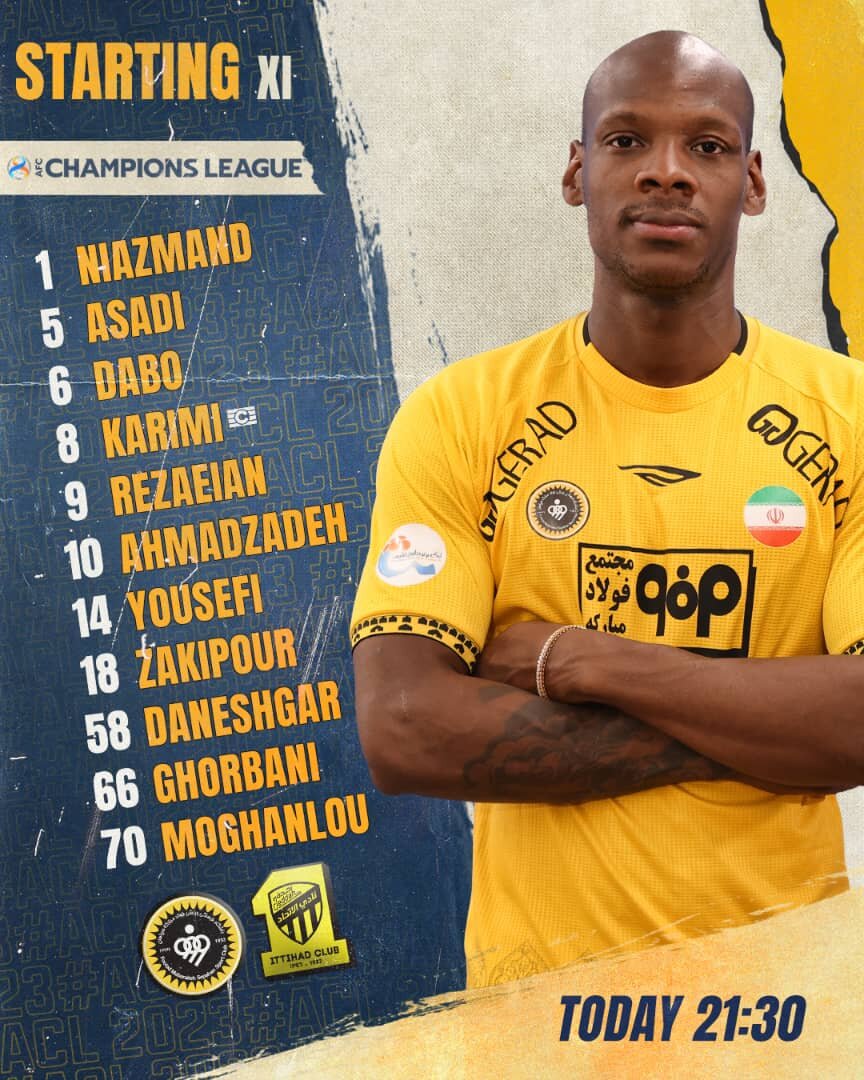 ترکیب سپاهان برای نبرد بزرگ با الاتحاد