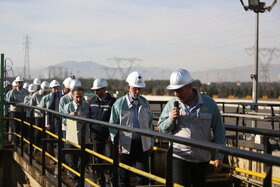 بازدید رئیس کمیسیون صنایع و معادن مجلس از خطوط تولید و تکمیل طرح های توسعه شرکت فولاد مبارکه