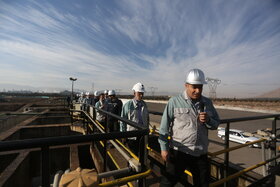 بازدید رئیس کمیسیون صنایع و معادن مجلس از خطوط تولید و تکمیل طرح های توسعه شرکت فولاد مبارکه