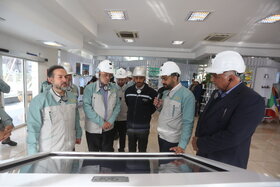 بازدید رئیس کمیسیون صنایع و معادن مجلس از خطوط تولید و تکمیل طرح های توسعه شرکت فولاد مبارکه