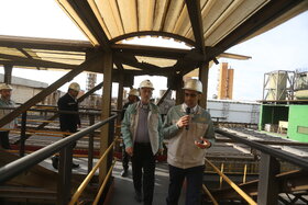 بازدید رئیس کمیسیون صنایع و معادن مجلس از خطوط تولید و تکمیل طرح های توسعه شرکت فولاد مبارکه