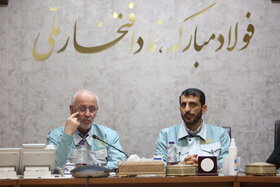 بازدید رئیس کمیسیون صنایع و معادن مجلس از خطوط تولید و تکمیل طرح های توسعه شرکت فولاد مبارکه