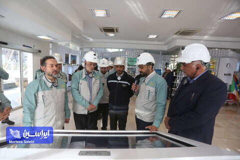 بازدید رئیس کمیسیون صنایع و معادن مجلس از خطوط تولید و تکمیل طرح های توسعه شرکت فولاد مبارکه