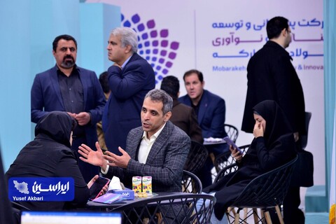 غرفه گروه فولاد مبارکه در دومین روز از پنجمین نمایشگاه ملی فولاد ایران