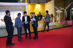 غرفه گروه فولاد مبارکه در آخرین روز از سیزدهمین نمایشگاه بین‌المللی انرژی‌های تجدیدپذیر