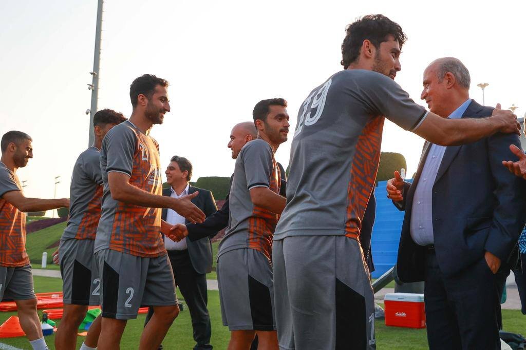 حضور ساکت و تاج در تمرین سپاهان