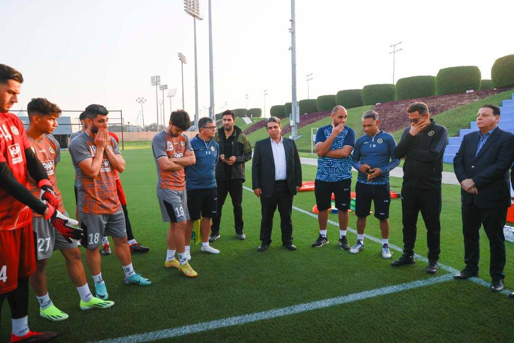 حضور ساکت و تاج در تمرین سپاهان