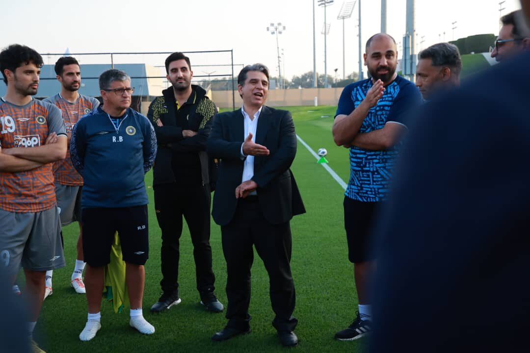 حضور ساکت و تاج در تمرین سپاهان