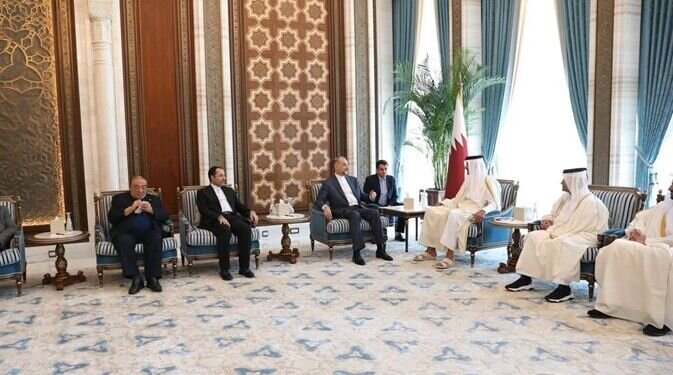 قدردانی امیر قطر از تلاش‌های ایران برای پایان جنگ علیه غزه