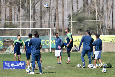 تمرین تیم فوتبال سپاهان پیش از دیدار با الهلال عربستان