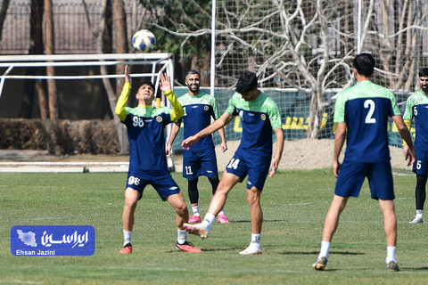 تمرین تیم فوتبال سپاهان پیش از دیدار با الهلال عربستان