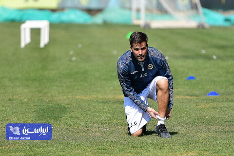 تمرین تیم فوتبال سپاهان پیش از دیدار با الهلال عربستان