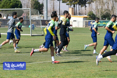 تمرین تیم فوتبال سپاهان پیش از دیدار با الهلال عربستان