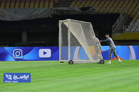 تمرین تیم فوتبال الهلال عربستان پیش از دیدار با سپاهان